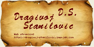 Dragivoj Stanilović vizit kartica